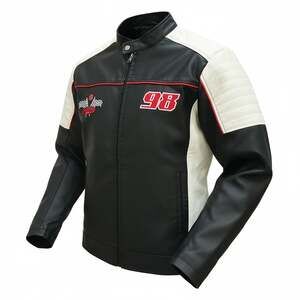 Refinery Republic Rocket 98 Faux Leather Racing Jacket